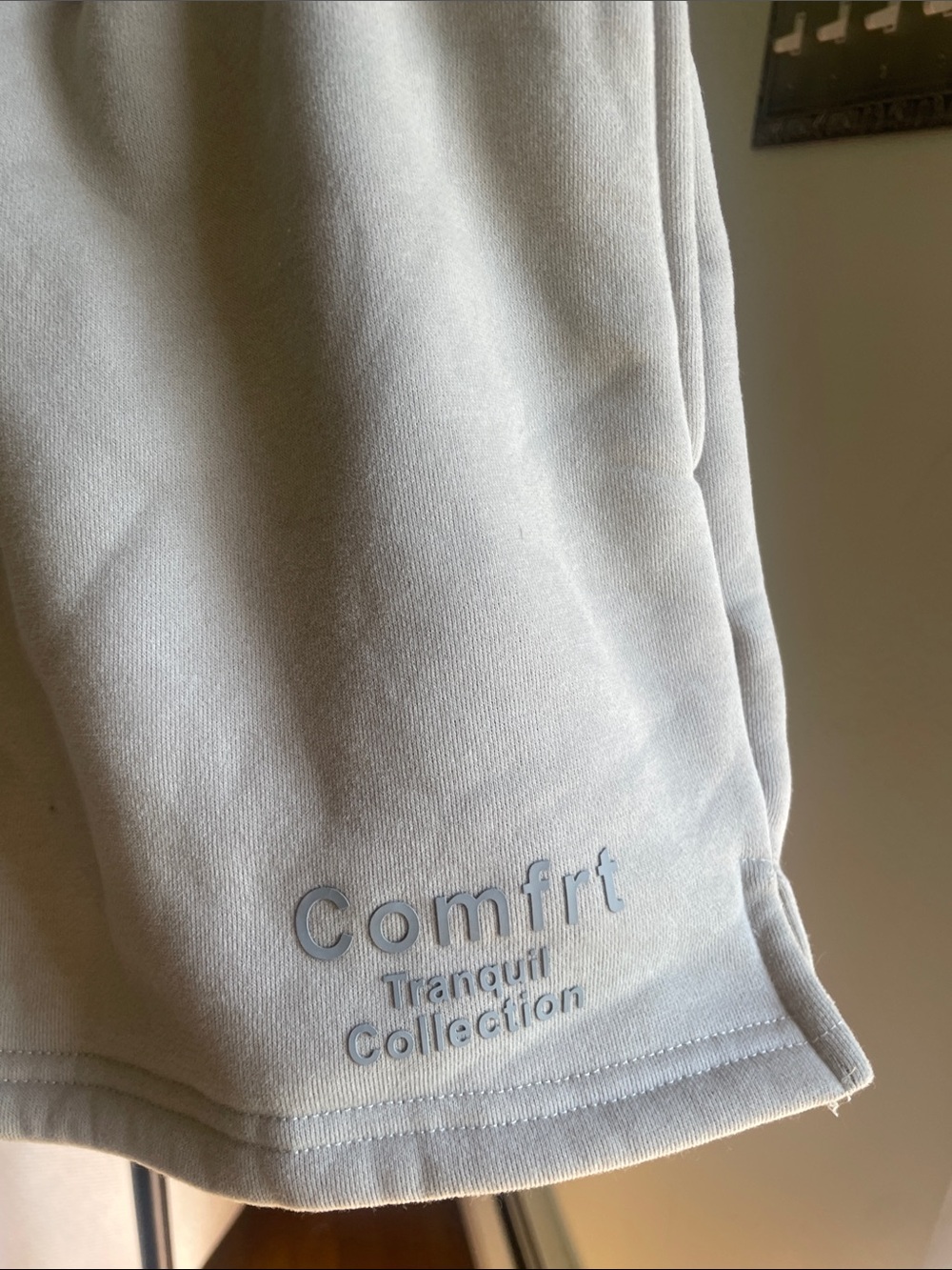 Comfort Collection Women's Cream Athletic Lounge Shorts - Picture 2 of 3